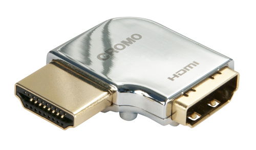 Adattatore HDMI CROMO® Tipo A M/F a 90 gradi "Sinistra"