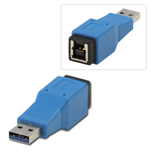 Adattatore USB 3.0 Tipo A Maschio / Tipo B Femmina