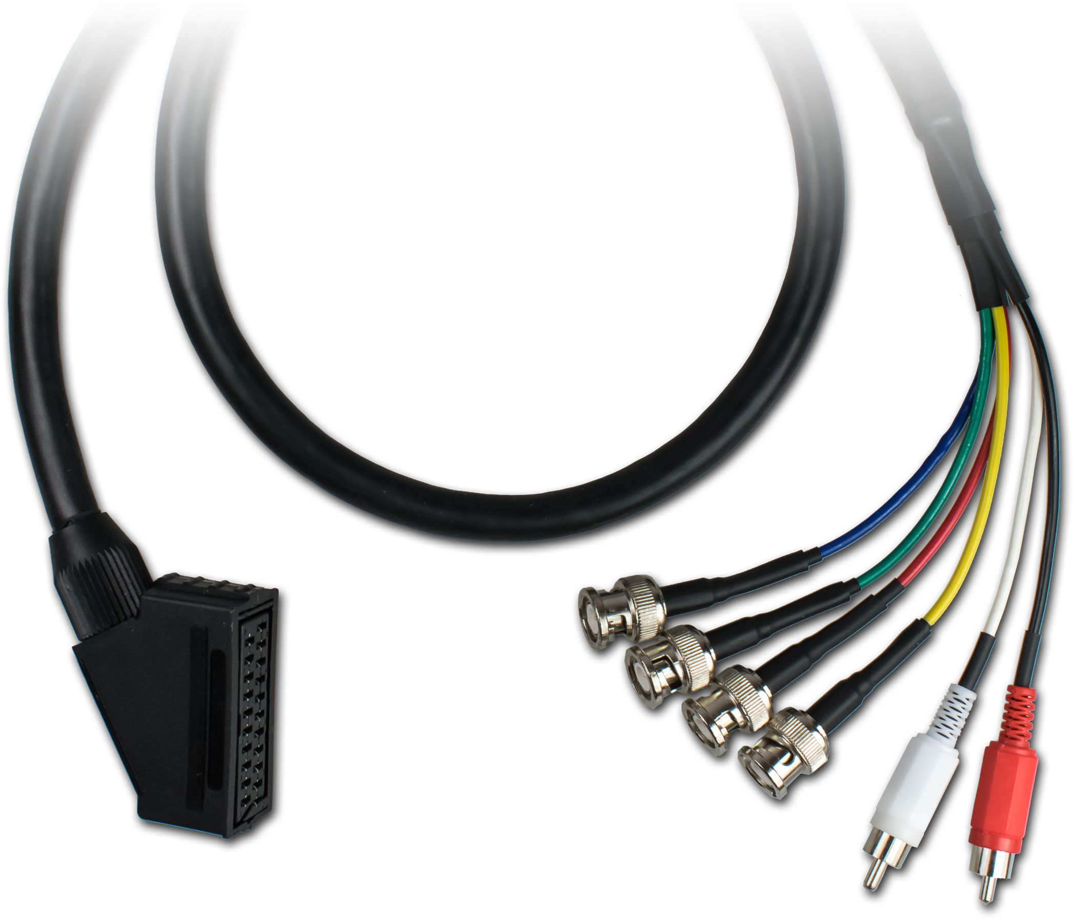 XXL Bild Cavo Scart (femmina) / 4xBNC RGBs + 2xRCA Audio, per consolle giochi