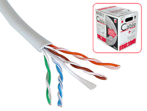 Bobina Cat.5e 10/100/1000, UTP - 305m, Easy Pull Box