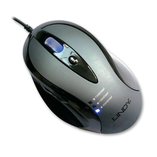 Mouse ottico 5 Tasti Laser, USB
