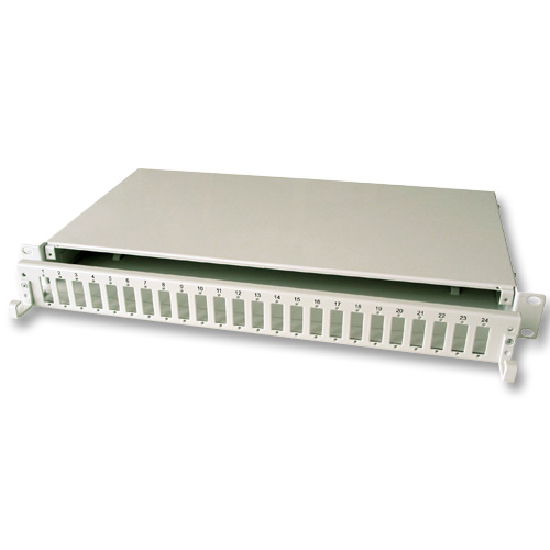 Box 19" per Fibra Ottica 1U, estraibile, 12 x SC Duplex