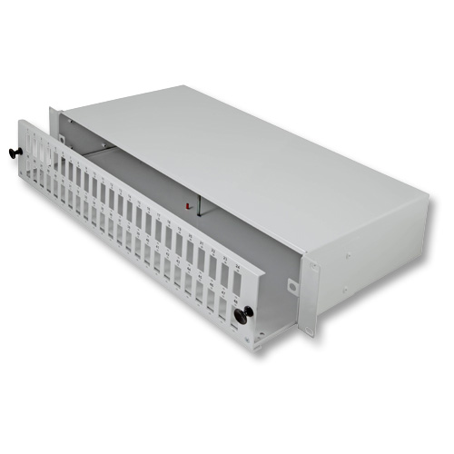 Box 19" per Fibra Ottica 2U, estraibile, 24 x SC Duplex