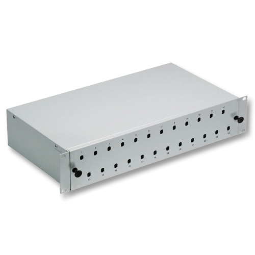 Box 19" per Fibra Ottica 2U, non estraibile, 48 x ST