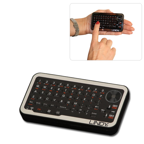Micro Tastiera con Touchpad Wireless USB - Layout Inglese