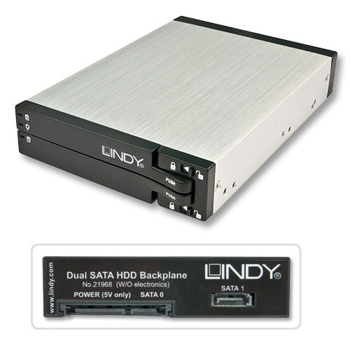 Modulo interno da 3.5" per 2 Hard Disk SATA da 2.5"