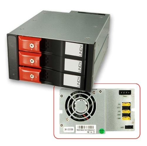 Backplane RAID System per 3 Hard Disk SAS & SATA da 3,5"