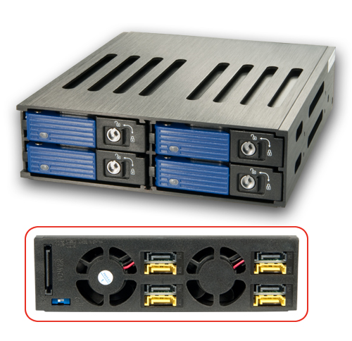 Backplane RAID System per 4 Hard Disk SAS & SATA da 2,5"