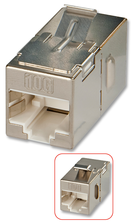 Accoppiatore Keystone RJ45 Cat6A 10Gigabit STP