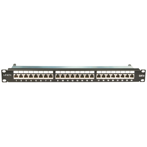 Patch Panel 24 Porte STP Cat6 - Nero