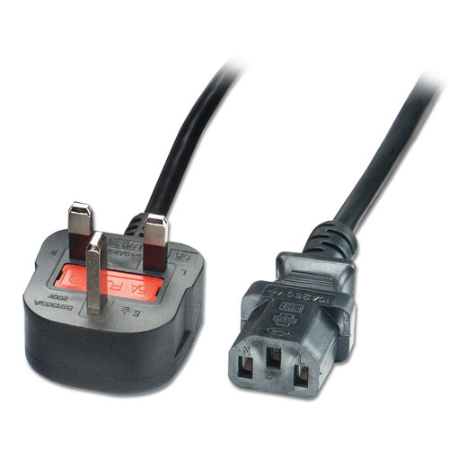 Cavo alimentazione IEC-C13/Spina UK, 3m