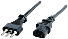 Cavo alimentazione IEC-C13/Spina italiana, 5m