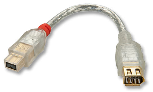 Adattatore FireWire 800, 9 Poli Maschio a 6 Poli Femmina, 15cm