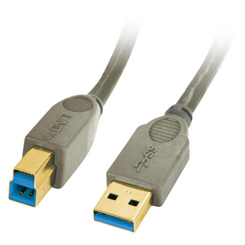 Cavo USB 3.0 Tipo A/B 5m - Antracite