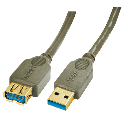 Prolunga USB 3.0 Tipo A M/F 0.5m - Premium