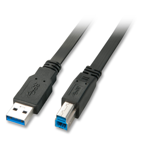 Cavo USB 3.0 Tipo A/B 3m - Flat