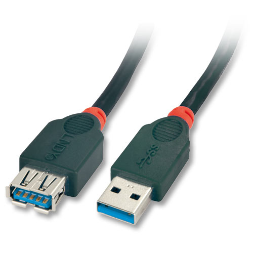Prolunga USB 3.0 Tipo A M/F 3m - Nera