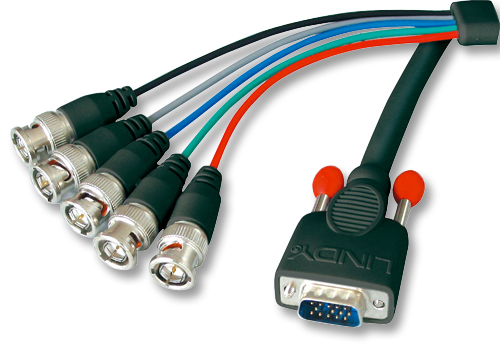 Cavo SVGA 15 poli HD M a 5 x BNC, 1.8m