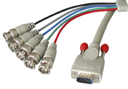 Cavo SVGA 15 poli HD M a 5 x BNC, 5.0m