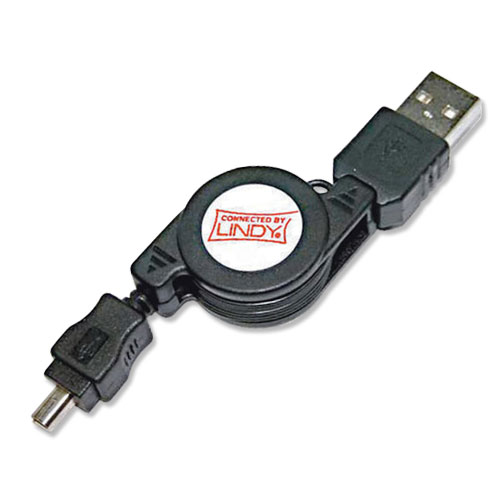 Cavo USB 2.0 riavvolgibile Tipo A/Mini B