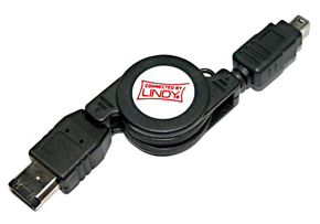 Cavo FireWire riavvolgibile 6/4