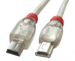 Cavo USB 2.0/OTG Tipo Mini A Maschio a Mini B Maschio, 5m