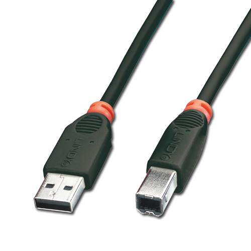 Cavo USB 2.0 Tipo A/B M/M 5m - Nero
