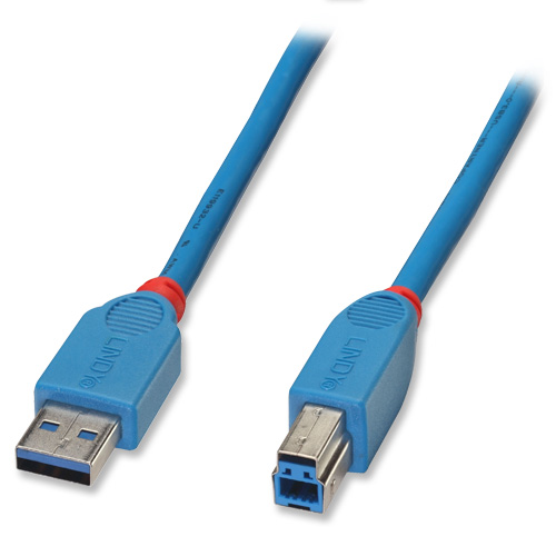 Cavo USB 3.0 Tipo A/B 3m - Blu