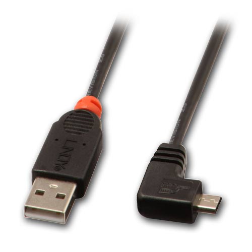 Cavo USB 2.0 Tipo A/Micro-B ad angolo 1m