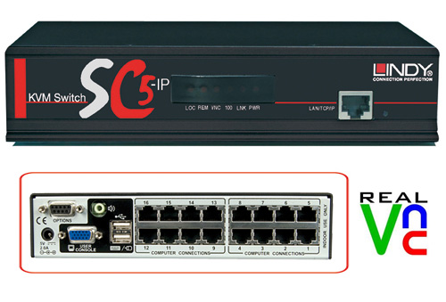 Switch KVM SC5-IP, 16 Porte Cat.5