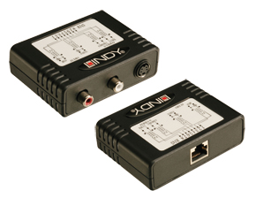 Extender AV S-VHS & Stereo Cat 5/6 fino a 600m