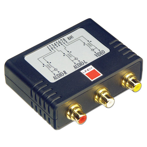Extender AV Video Composito & Stereo Cat 5/6 fino a 600m