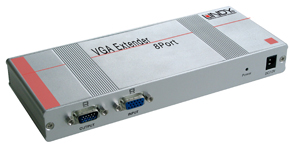 Extender & Splitter VGA Cat.5, 8 porte, Unità trasmittente