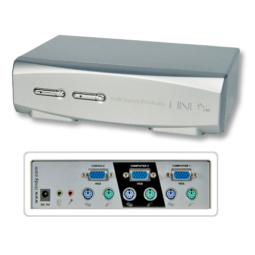 KVM Switch PRO VGA, PS/2 & Audio 2 porte