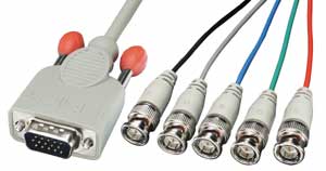 Cavo SVGA 15 poli HD M a 5 x BNC, 3.0m
