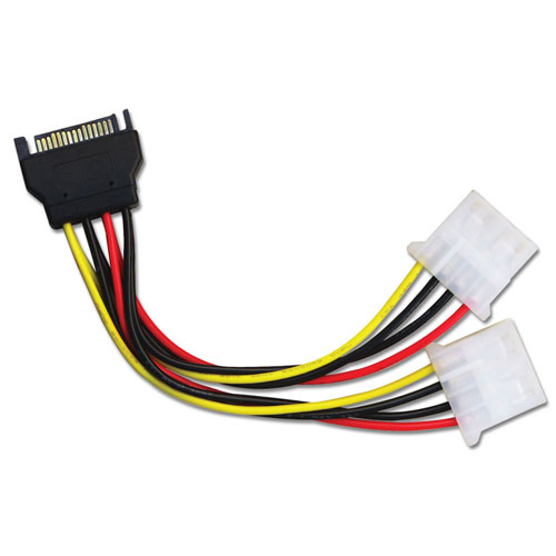 Adattatore alimentazione interno SATA M / 2 x 5,25" F