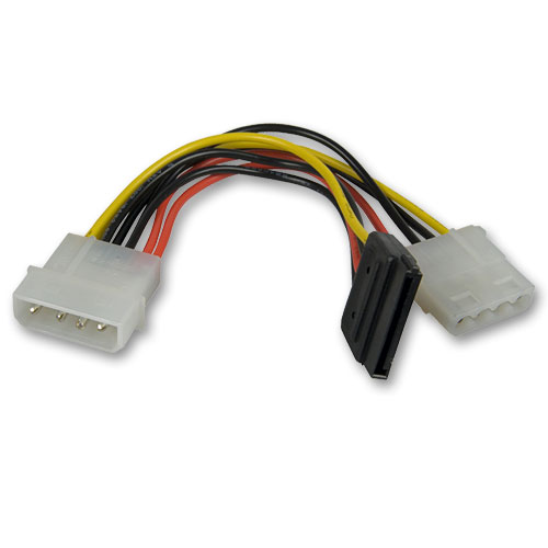 Adattatore alimentazione interno 1 x 5,25" F a 1 x SATA F e 1 x 5,25" M