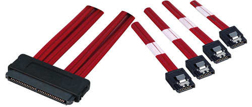 Cavo interno SATA Multilane & SAS SFF-8484 a click, 1m