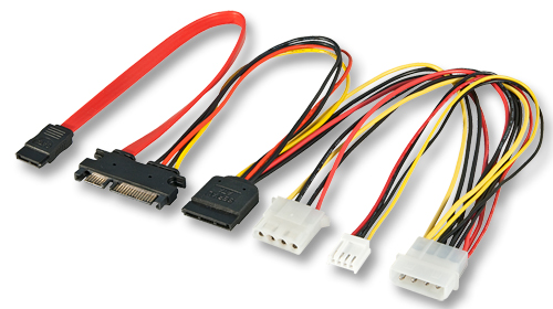 Prolunga / Cavo-Splitter SATA, 0,3m