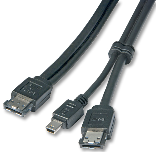 Cavo-Splitter Esterno Power-over-eSATA & USB Mini-B, 2m