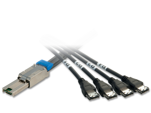 Cavo Esterno 4 x eSATA / Multilane Mini SAS SFF-8088, 2m