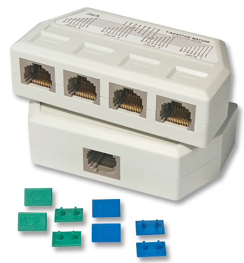 Line Splitter RJ45 telefonico 1:4 - Tutti i poli collegati