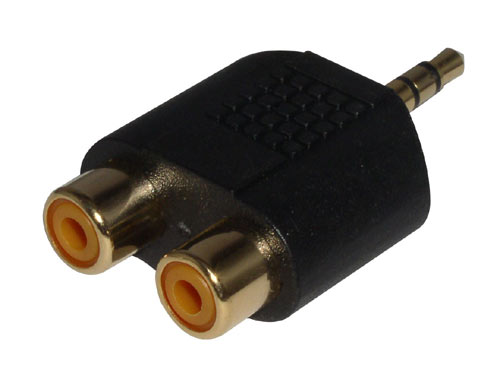 Adattatore Audio 2 x RCA a 3,5mm M