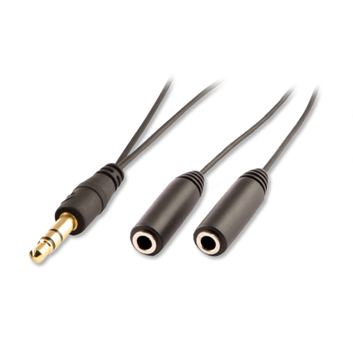 Cavo Splitter Audio 3.5mm M a 2x3.5mm F