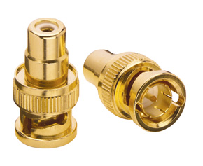 Adattatori RCA/BNC Premium Gold