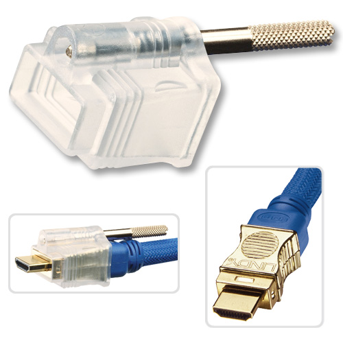 Kit di Fissaggio per Cavi HDMI Premium Gold Art 37400/37409, 2 Pezzi