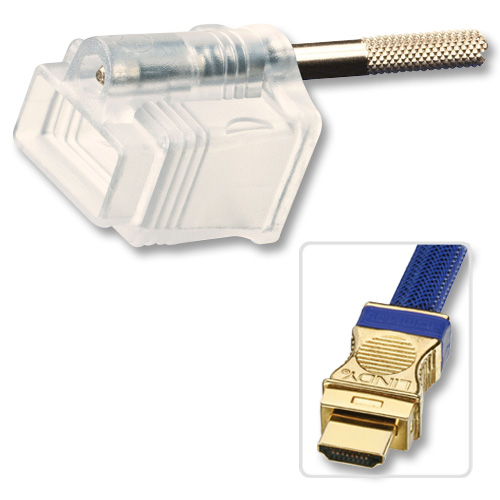 Kit di Fissaggio per Cavi HDMI 1.3b Premium Gold, 2 Pezzi (distanza 7mm)