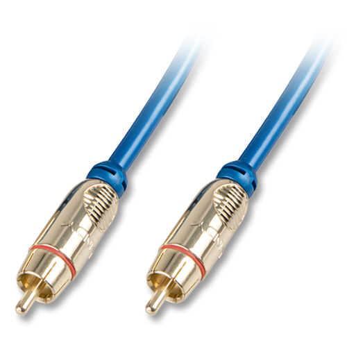 Cavo AV Premium Gold 1x RCA, 75 Ohm, 0,5m