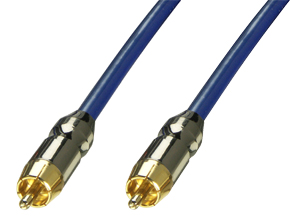Cavo AV Premium Gold 1x RCA, 75 Ohm, 20m
