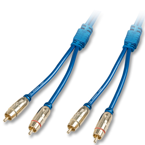 Cavo Audio Premium Gold 2x RCA, 0,5m